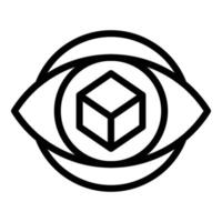 Camera angle icon outline vector. Virtual tour vector