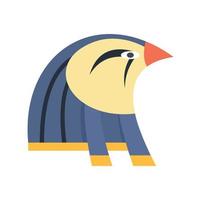 Egypt falcon head icon flat isolated vector