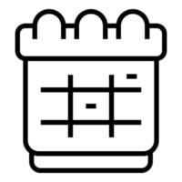 Speaker calendar icon outline vector. Business man vector