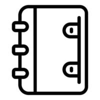 Business paper notebook icon outline vector. Corporate teamwork vector