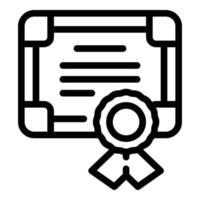 Finance diploma icon outline vector. Paper team vector