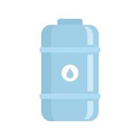 icono de tanque de leche fresca vector aislado plano