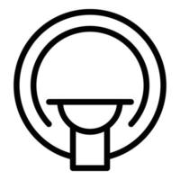 Magnetic tomography icon outline vector. Mri scan vector
