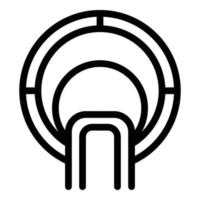 Diagnostic mri icon outline vector. Magnetic resonance vector