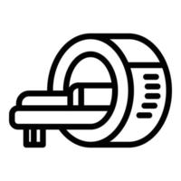 Mri template icon outline vector. Magnetic resonance vector