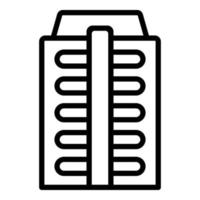 Modern multistory icon outline vector. City block vector