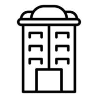 Architecture multistory icon outline vector. City building vector