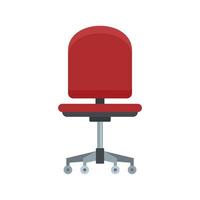 Computer armchair icon flat isolated vector