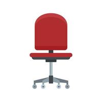 Computer armchair icon flat isolated vector