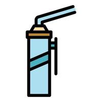 Sealant repair icon color outline vector