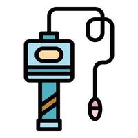 Surgical endoscope icon color outline vector