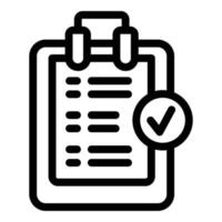 Manager clipboard icon outline vector. Office leadership vector