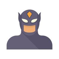 Comic superhero icon flat isolated vector