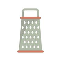 Kitchen grater icon flat isolated vector