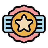 Olympic prize icon color outline vector
