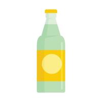 Fruit soda drink icon flat isolated vector