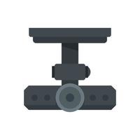 Protection dvr camera icon flat isolated vector