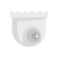 Indoor security camera icon flat isolated vector