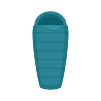 Activity sleeping bag icon flat isolated vector