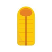 Outdoor sleeping bag icon flat isolated vector