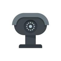 Security camera icon flat isolated vector