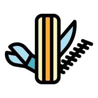 Multitool compact icon color outline vector