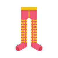 Kid tights icon flat isolated vector