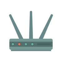 Data router icon flat isolated vector