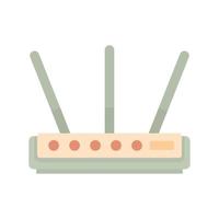 Internet router icon flat isolated vector