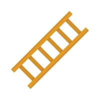 Repair ladder icon flat isolated vector