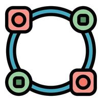 Adapt to new icon color outline vector