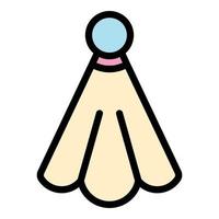 Pocket handkerchief icon color outline vector