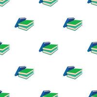 Three colored books pattern seamless vector