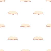 Blank opened book pattern seamless vector