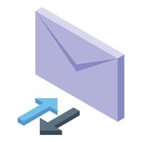 Mail service icon isometric vector. Email marketing vector