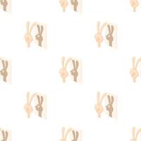 Rabbit, shadow puppet pattern seamless vector