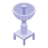 Ground antenna icon isometric vector. Tower station vector