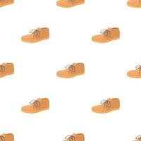 Brown boot pattern seamless vector