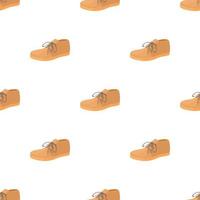 Brown boot pattern seamless vector