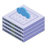 Repair server icon isometric vector. Computer service vector