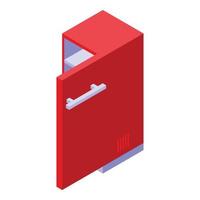 Broken refrigerator icon isometric vector. Repair appliance vector