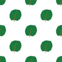 Linden leaf pattern seamless vector