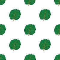 Linden leaf pattern seamless vector