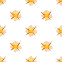 Bomb explosion pattern seamless vector