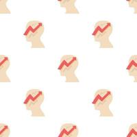 Head with arrow pattern seamless vector