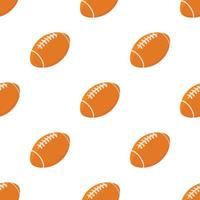 Rugby ball pattern seamless vector