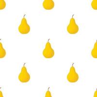 Yellow pear pattern seamless vector