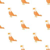 Bald eagle pattern seamless vector