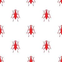 Bug pattern seamless vector