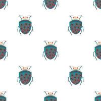 Bug pattern seamless vector